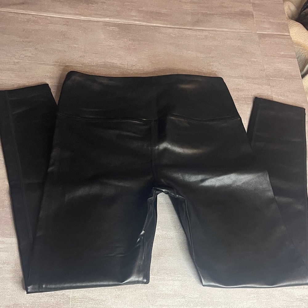 Mono B Black Faux Leather Leggings - Picture 6 of 8